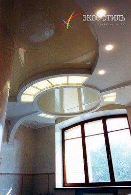 Многоуровневый потолок сложной конструкции