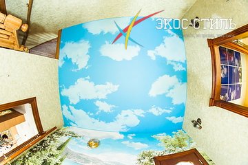 Натяжной потолок с фотопечатью «Облака» (ЛеНуаж)